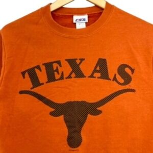 VTG Kids Orange Texas Longhorns Sweatshirt Pullover CSA 10/12 Y2K NCAA College